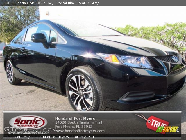 2013 Honda Civic EX Coupe in Crystal Black Pearl