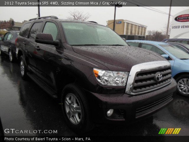 2012 Toyota Sequoia SR5 4WD in Sizzling Crimson Mica