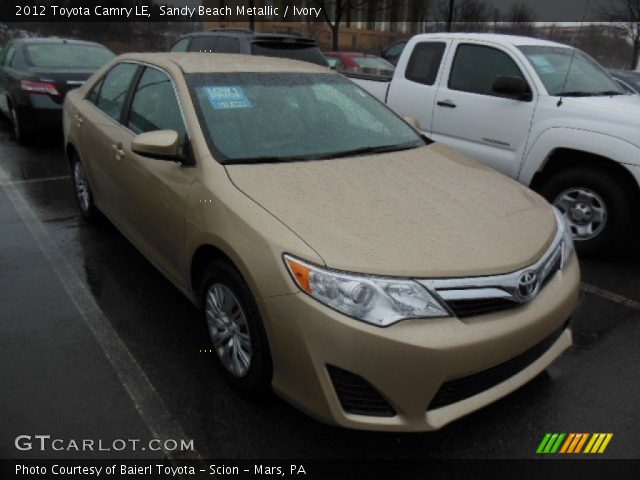 2012 Toyota Camry LE in Sandy Beach Metallic