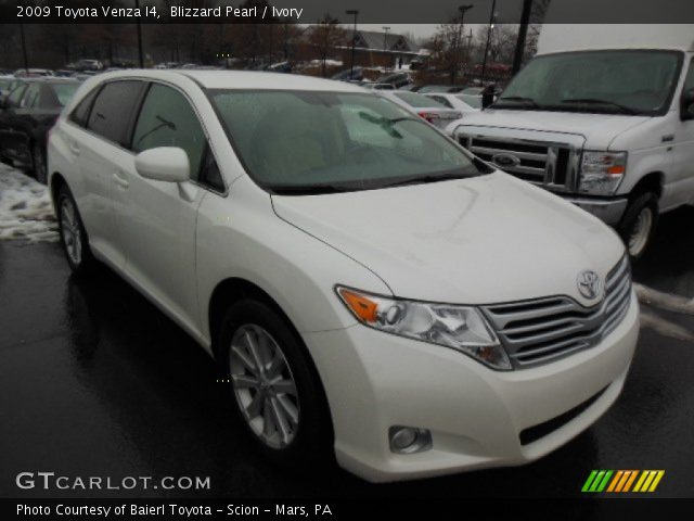 2009 Toyota Venza I4 in Blizzard Pearl