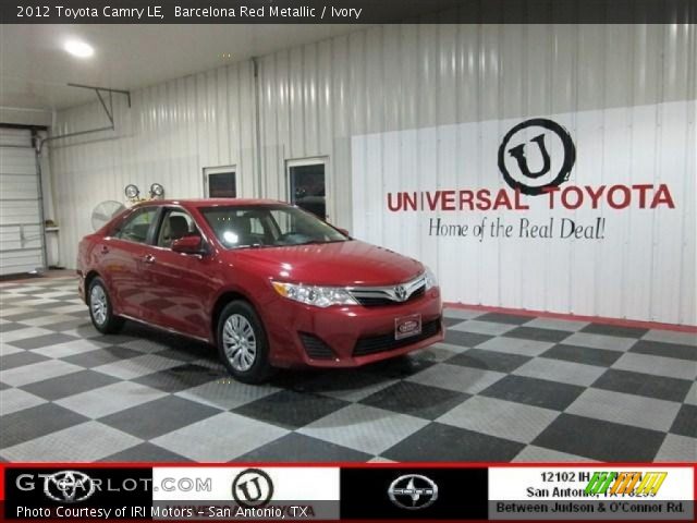 2012 Toyota Camry LE in Barcelona Red Metallic