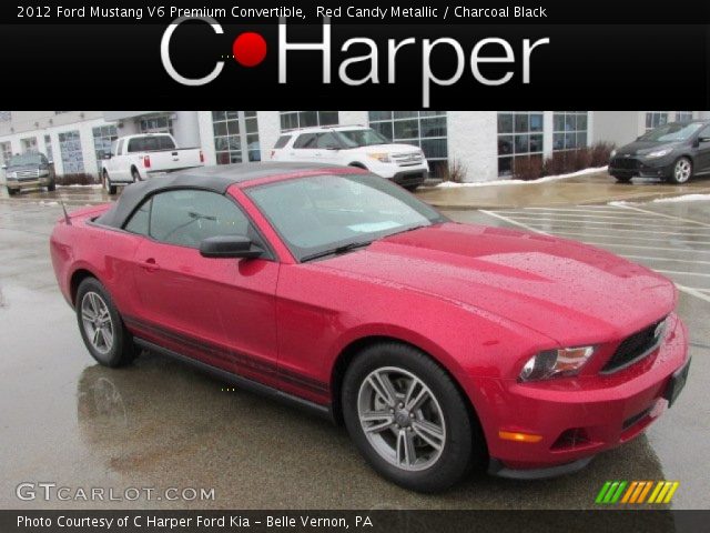 2012 Ford Mustang V6 Premium Convertible in Red Candy Metallic