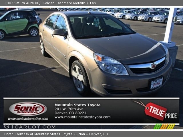 2007 Saturn Aura XE in Golden Cashmere Metallic