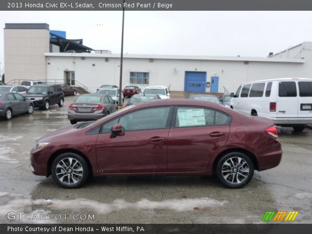 2013 Honda Civic EX-L Sedan in Crimson Red Pearl