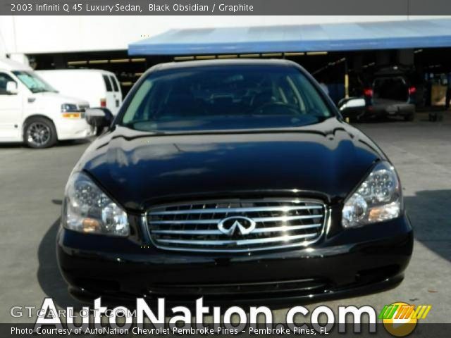 2003 Infiniti Q 45 Luxury Sedan in Black Obsidian