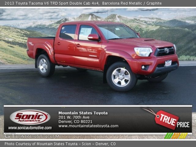 2013 Toyota Tacoma V6 TRD Sport Double Cab 4x4 in Barcelona Red Metallic