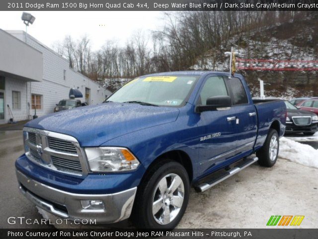 2011 Dodge Ram 1500 Big Horn Quad Cab 4x4 in Deep Water Blue Pearl