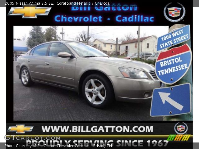 2005 Nissan Altima 3.5 SE in Coral Sand Metallic
