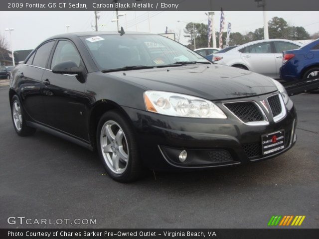 2009 Pontiac G6 GT Sedan in Carbon Black Metallic