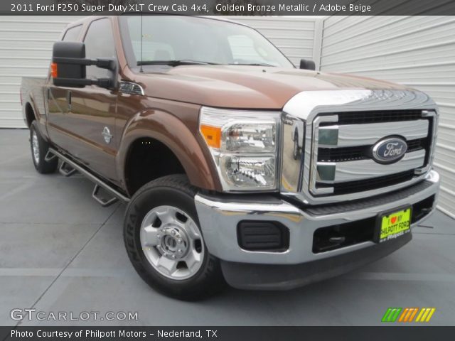 2011 Ford F250 Super Duty XLT Crew Cab 4x4 in Golden Bronze Metallic