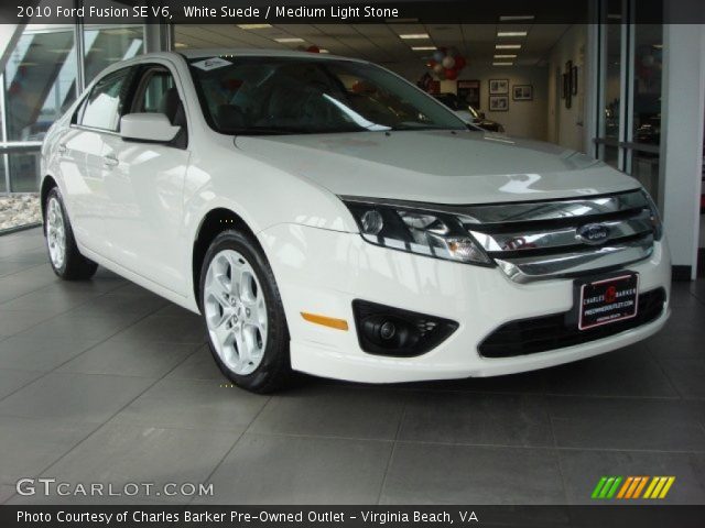 2010 Ford Fusion SE V6 in White Suede