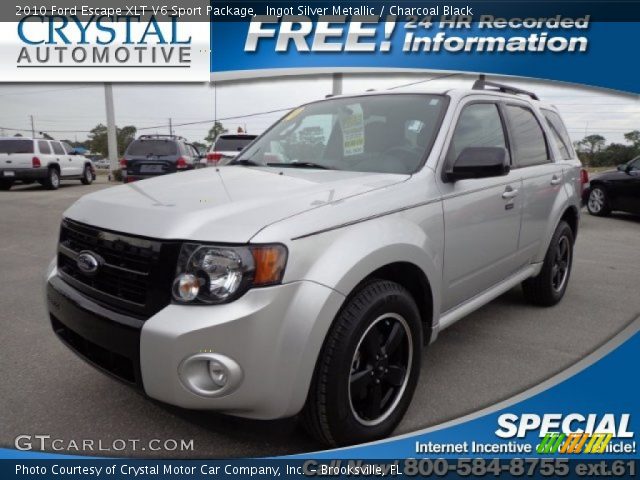 2010 Ford Escape XLT V6 Sport Package in Ingot Silver Metallic