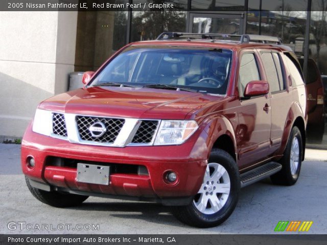 2005 Nissan Pathfinder LE in Red Brawn Pearl