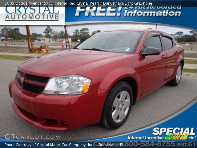 2009 Dodge Avenger SXT in Inferno Red Crystal Pearl
