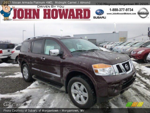 2013 Nissan Armada Platinum 4WD in Midnight Garnet