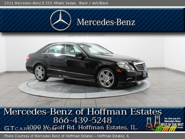2011 Mercedes-Benz E 350 4Matic Sedan in Black