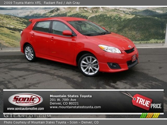 2009 Toyota Matrix XRS in Radiant Red