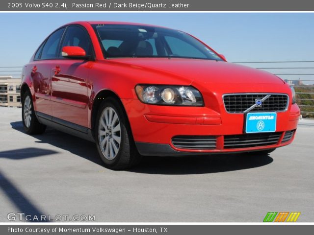 2005 Volvo S40 2.4i in Passion Red