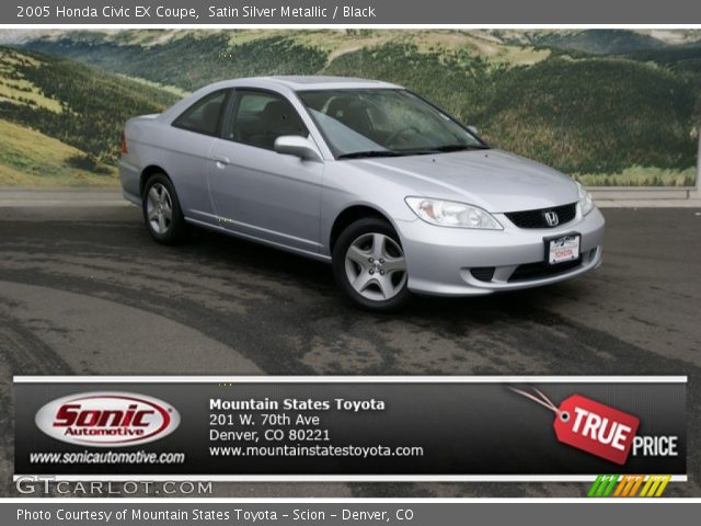 2005 Honda Civic EX Coupe in Satin Silver Metallic
