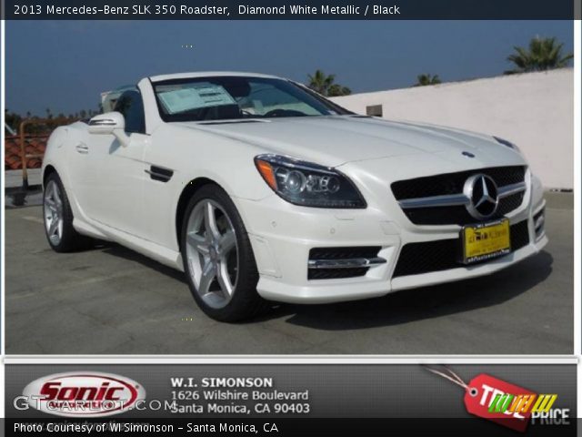 2013 Mercedes-Benz SLK 350 Roadster in Diamond White Metallic