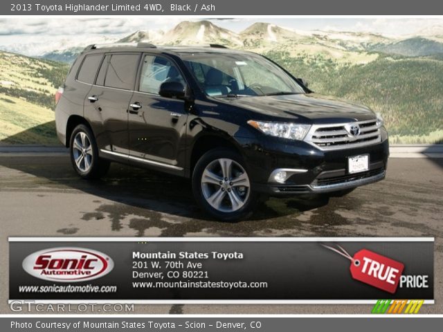 2013 Toyota Highlander Limited 4WD in Black