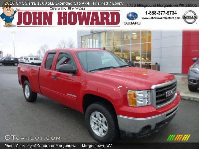 2010 GMC Sierra 1500 SLE Extended Cab 4x4 in Fire Red