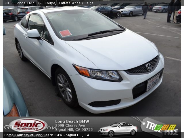 2012 Honda Civic EX-L Coupe in Taffeta White