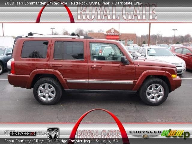 2008 Jeep Commander Limited 4x4 in Red Rock Crystal Pearl