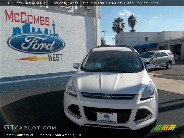2013 Ford Escape SEL 2.0L EcoBoost in White Platinum Metallic Tri-Coat
