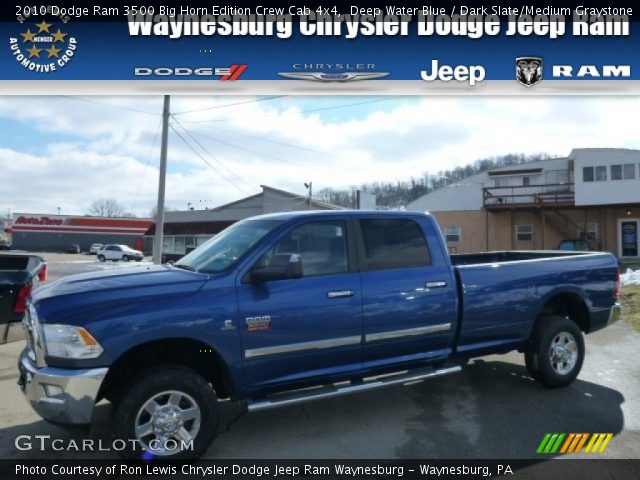 2010 Dodge Ram 3500 Big Horn Edition Crew Cab 4x4 in Deep Water Blue