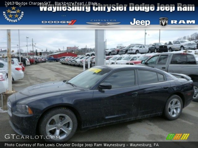 2012 Dodge Charger SXT in Blackberry Pearl