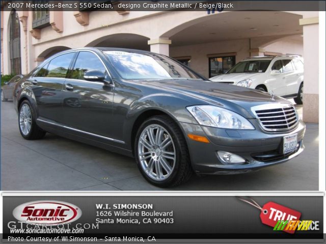 2007 Mercedes-Benz S 550 Sedan in designo Graphite Metallic