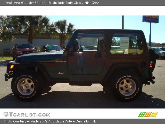 1998 Jeep Wrangler SE 4x4 in Bright Jade Satin Glow