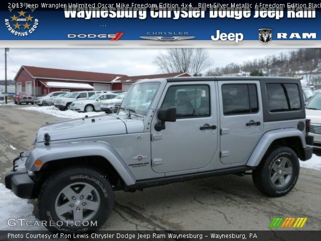 2013 Jeep Wrangler Unlimited Oscar Mike Freedom Edition 4x4 in Billet Silver Metallic