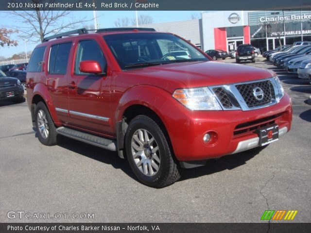2010 Nissan Pathfinder LE 4x4 in Red Brick