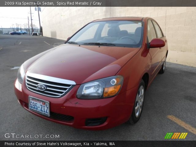2009 Kia Spectra EX Sedan in Spicy Red Metallic
