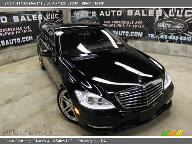 2010 Mercedes-Benz S 550 4Matic Sedan in Black