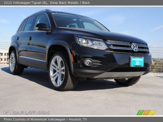 2013 Volkswagen Tiguan SEL in Deep Black Metallic