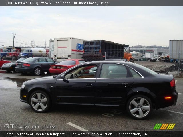 2008 Audi A4 3.2 Quattro S-Line Sedan in Brilliant Black