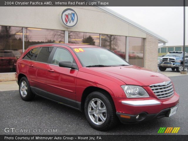 2004 Chrysler Pacifica AWD in Inferno Red Pearl