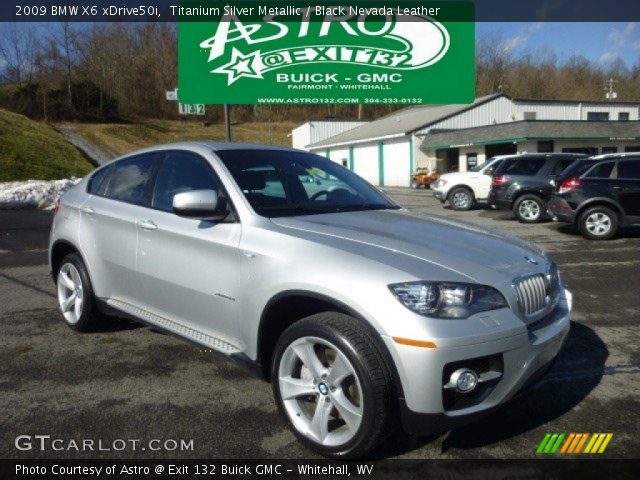 2009 BMW X6 xDrive50i in Titanium Silver Metallic