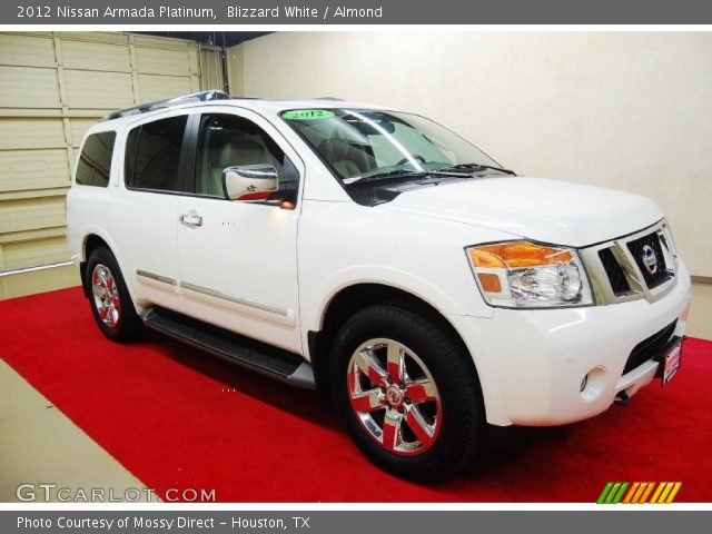 2012 Nissan Armada Platinum in Blizzard White