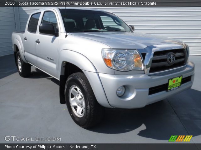 2010 Toyota Tacoma V6 SR5 PreRunner Double Cab in Silver Streak Mica