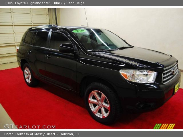 2009 Toyota Highlander V6 in Black