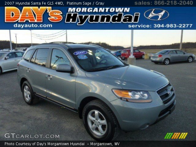 2007 Hyundai Santa Fe GLS 4WD in Platinum Sage