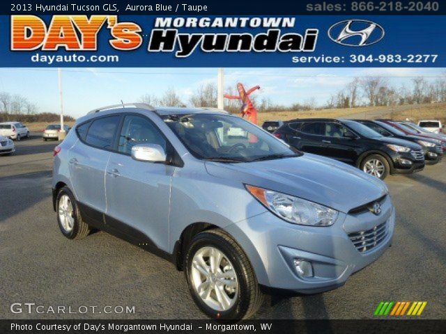 2013 Hyundai Tucson GLS in Aurora Blue