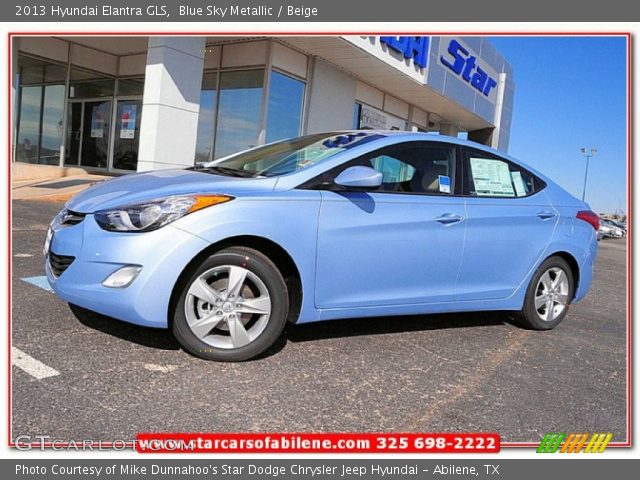 2013 Hyundai Elantra GLS in Blue Sky Metallic