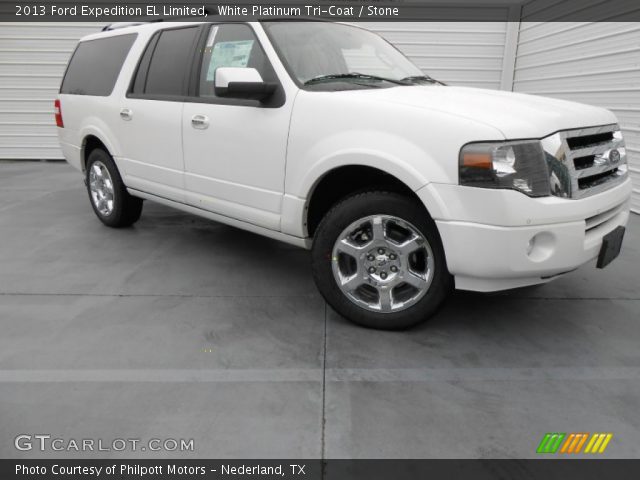 2013 Ford Expedition EL Limited in White Platinum Tri-Coat