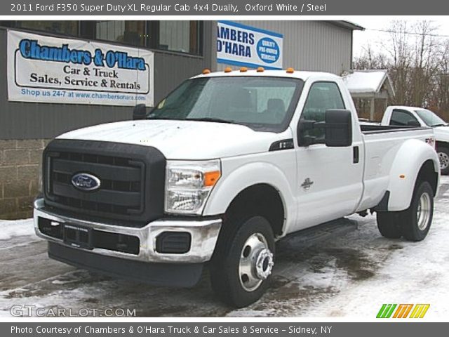 2011 Ford F350 Super Duty XL Regular Cab 4x4 Dually in Oxford White
