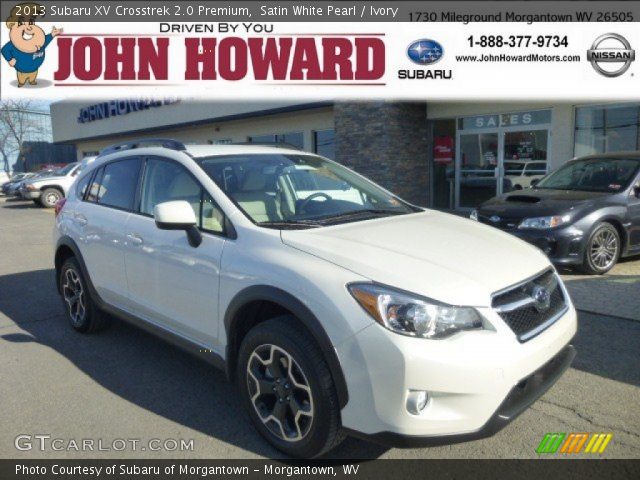 2013 Subaru XV Crosstrek 2.0 Premium in Satin White Pearl